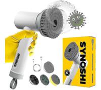 Electric Cleaning Brush, Spin Scrubber With 3 Replaceable Cleaning Heads, 2 Adjustable Speeds, Cordless Scrubber Perfect For Cleaning Bathrooms, Showe