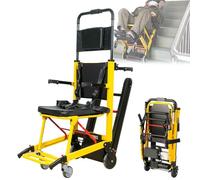 Electric Climbing Crawler Stair Wheelchair Trolley, 24V 13.6Ah Heavy-Duty Folding Electric Stair Climbing Hand Truck for Elderly Disabled 440 Lbs Load