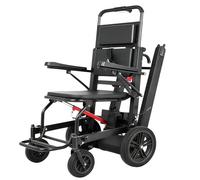 Electric Climbing Stair Wheelchair Trolley,Aluminum Alloy Frame, Lift-Up Handlebars, 3.5Cm Track Width, 13A 24V Lithium Battery, 250W Motor.For People with Disabilities and the Elderly 13A