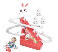 Electric Climbing Stairs Toys - Interactive Animal Race Track | Colorful Slide Roller Coaster Toys | Electric Duck Roller Coaster Toy Suitable For Kids Fun And Early Learning Playtime