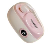 Electric Clipper - USB Rechargeable Fingernail Trimmer LED Light 3 Speed Settings Scraps Storage Safe Automatic Cutter Electric Clipper | Elderly Care Travel Home Use