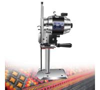 Electric Cloth Cutting Machine, 1100W/1200W Electric Fabric Cutter with Automatic Sharpening Function, Straight Knife Fabric Cloth Cutting Machine with LED Light, for Leather, Paper Cutting 160mm