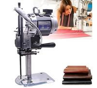 Electric Cloth Cutting Machine with LED Light and Auto-Sharpening Blade for Fabric, Leather, and Paper Cutting