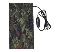 Electric Cloth Heater Carbon Fiber Smart Heating Pad 3 Temperature Levels USB Powered DC5V Adjustable Warm Pad for Winter Indoor Outdoor Use Wearable Heating Pad with Layers (20x25cm)