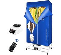 Electric Clothes Airer - Indoor Drying Rack with Remote Control and Digital Timer, Energy Saving for Efficient Wardrobe Drying