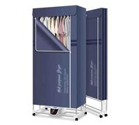 Electric Clothes Airer with Timer and Remote Control, 3-Tier Heated Drying Rack for Indoor Use, Foldable Design for Space Saving