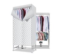Electric Clothes Dryer, 1200w Portable Dryer Machine Rack Wardrobe With Timer, Heated Clothes Drying Hanger Dryer, High Capacity Waterproof Low Noise Double Layer Dryer For Apartments