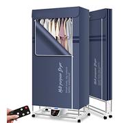 Electric Clothes Dryer, 1500W Portable Quick Drying Machine with Remote Control and Cover for Indoor Use, Ideal for Apartments and Hotels