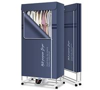 Electric Clothes Dryer 2300W, Folding Clothes Drying Rack Indoor, Energy Saving Heated Clothes Airer with Remote Control for Apartment and Home The New