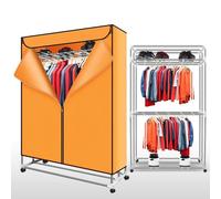 Electric Clothes Dryer 2400W, Foldable Heated Clothes Airer, Heater Drying Rack Horse Laundry Indoor Energy Saving Clothes Airer With Digital Timer