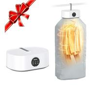 Electric Clothes Dryer,EasyAcc Portable Clothes Dryer Energy-Efficient 2H Quickly Drying 600W Timer UV Sterilization Indoor With Cover Fast Drying For Light Clothes Underwear