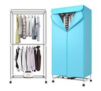 Electric Clothes Dryer Fast 1000W Dryer Machine 2-Tier Heated Clothes