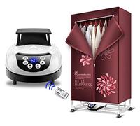 Electric Clothes Dryer,Portable 2-Tier Electric Clothes Drying Rack with Remote Control,Foldable 1500w Energy Saving 59 inch Digital Automatic Timer for House The New