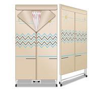 Electric Clothes Dryer with 180min Timing Portable Mute Electric Warm Air Dryer Clothes Drying Rack Machine for Home Household Cloth Drying Clothes Sterilizing