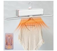 Electric Clothes Dryer, With Cover,400w,7 Timed Heat Settings Holds up to 5kg Heated+clothes+airer, For Apartments Rv Travel, Dormitories,White