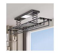 Electric Clothes Drying Rack with Remote Control - Multifunctional Automatic Household Laundry Hanger with Intelligent Design