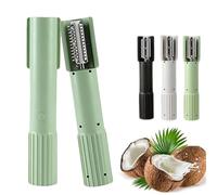 Electric Coconut Grater Machine, Coconut Scraper Electric, Portable Handheld Coconut Scraper Peeler Shredder, Wireless Automatic Anti-Splash Rotating Kitchen Grater (Green)