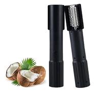 Electric Coconut Grater Machine, Handheld Coconut Scraper, Electric Coconut Shredder, Portable Reusable Stainless Steel Coconut Meat Scraper Tool, Electric Grater for Shop Restaurant Juice (Black)