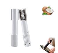 Electric Coconut Grater Machine,Handheld Coconut Scraper Peeler Shredder, Electric Coconut Shredder,Anti-Splash Rotating Kitchen Grater for Kitchen for Shop Restaurant Juice (White)