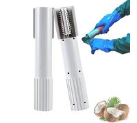 Electric Coconut Grater Machine, Handheld Coconut Scraper Peeler Shredder, Stainless Steel Coconuts Fish Crusher Anti-Splash Kitchen Electric Meat Scraper Tool (Gray)