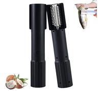 Electric Coconut Grater Machine,Portable Handheld Coconut Scraper Peeler Shredder,Automatic Anti-Splash Rotating Kitchen Grater (Black)