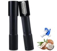 Electric Coconut Grater Machine - Portable Handheld Cordless Shredder with Anti-Splash Stainless Steel Roller, Perfect for Coconut, Fish, and More (1PCS-Black)