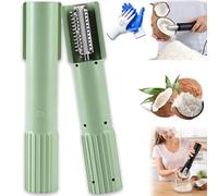 Electric Coconut Grater Machine - Portable Handheld Cordless Shredder with Anti-Splash Stainless Steel Roller, Perfect for Coconut, Fish, and More (1PCS-Green)