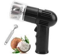 Electric Coconut Opener - Automatic Shell Puncher and Scraper, One-Button Stainless Steel Tool for Home, Shop, and Juice Bar