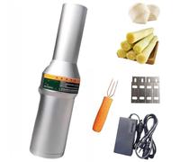 Electric Coconut Peeler 100W, Stainless Steel Vegetable Peeling Machine, Fruit Cutter for Pumpkin, Sugarcane, Taro, Winter Melon, Commercial & Home Kitchen Use