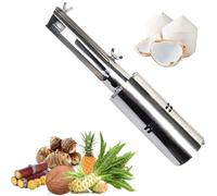 Electric Coconut Peeler, High RPM Adjustable Thickness Machine for Efficient Peeling, Waterproof Motor Ideal for Pumpkins, Pineapples, and Melons