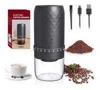 Electric Coffee Bean Grinder, Portable Cordless Burr-Free Coffee Grinder, 40 Adjustable Coarseness Settings, Extra Long Life, USB Rechargeable, for Drip Coffee French Press Coffee Maker - Rhombus