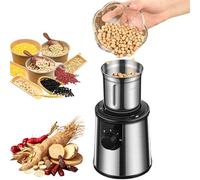 Electric Coffee Grinder, 300W Grinder with Stainless Steel Blades, 80g Capacity for Coffee Beans, Nuts, and Pepper