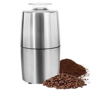 Electric Coffee Grinder - Stainless Steel Coffee Bean and Spice Grinder for Espresso, Latte, Herbs, Grains - One-Touch Operation, 200W Motor