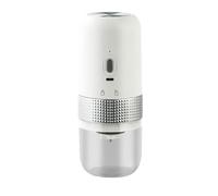 Electric Coffee Grinder USB Charging Espresso Mill Electric Coffee Suitable for Kitchen Easy to Operate with just1 Click You can Start The Grinding Process (White)