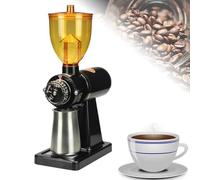 Electric Coffee Grinder with Adjustable Burr Mill, High Capacity Commercial Bean Grinder, 180W Power & 8-Speed Settings for Perfect Grind