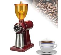 Electric Coffee Grinder with Adjustable Burr Mill, High Capacity Commercial Bean Grinder, 180W Power & 8-Speed Settings for Perfect Grind