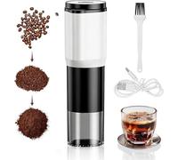 Electric Coffee Grinder with Adjustable Grind - Fully Dismantlable & Washable (Motor Excluded), USB-C Charging, Compact for Home, Office, Travel, Camping & Students
