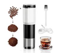 Electric Coffee Grinder with Adjustable Grind - Fully Dismantlable & Washable (Motor Excluded), USB-C Charging, Compact for Home, Office, Travel, Camping & Students