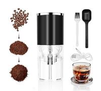 Electric Coffee Grinder with Adjustable Grind - Magnetic Detachable Design, Easy Clean Washable Parts (Motor Excluded), USB-C Rechargeable, Quiet & Compact for Home, Office, Students, Camping & Travel