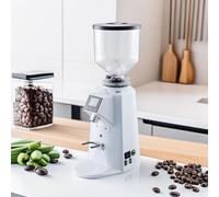 Electric Coffee Grinder with Flat Grinder - 19 Adjustable Fine Grind Settings for Coffee Beans - Efficient Morning Fresh Grinding Machine
