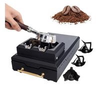 Electric Coffee Grounds Cleaner, 150W Portafilter Cleaning Device with 2 Scrapers and Brush Head, Detachable Design and Drawer Slag Box for Mobile Coffee Shops and Workshops