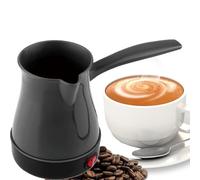 Electric Coffee Maker, 500W Power, 300ml Capacity, Anti-Scalding, Portable with Rotating Base for Even Heating, for Home, Office, and Travel Use Black