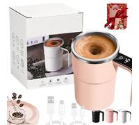 Electric Coffee Mug With A Built-In Lcd,2026 Upgrade Self-Stirring Magnetic Coffee Cup With Temp Display,Self Stirring Mug,Self Stirring Coffee Mug For Coffee, Milk And Other Beverages (pink)