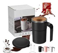 Electric Coffee Mug With A Built-In Lcd,2026 Upgrade Self-Stirring Magnetic Coffee Cup With Temp Display,Self Stirring Mug,Self Stirring Coffee Mug For Coffee, Milk And Other Beverages (black)