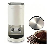 Electric Coffee Powder Press Machine 58mm Automatic Espresso Tamper with 5-30kg Adjustable Pressure 1 to 3 Adjustable Tamp Times(White,Plainweave)