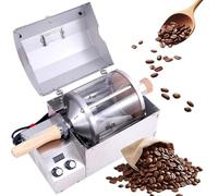 Electric Coffee Roaster, 1200W High-Temperature Glass Drum Machine for Home and Commercial, Roasts Up to 400G of Coffee Beans