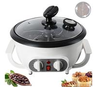 Electric Coffee Roaster Machine 750g, 1200W with Thermometer, Timer & Temperature Control, Upgraded Stirring Rod for Home Use