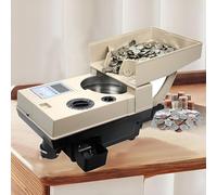 Electric Coin Sorter Machine, 2000 Coins Capacity, LCD Screen, Sorts Coins Diameter 14mm-34mm, Quick and Efficient Coin Counting and Organizing