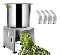 Electric Commercial Vegetable Chopper Machine, 120kg/h Stainless Steel Food Processor, 3500RPM Vegetable Shredder Grater with Large Feed Inlet for Vegetables, Grains & Animal Feed 1000W