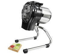Electric Commercial Vegetable Cutter Shredder, 1-5mm Adjustable Thickness, 304 Stainless Steel Blade, High Speed for Onion, Garlic, Ginger, Chili